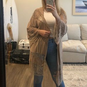 Mocha Lace Cardigan